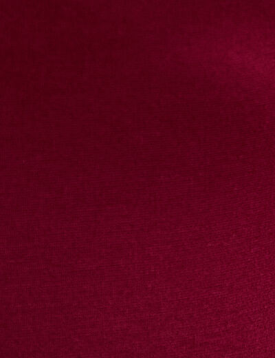T-shirt thermique col en V plumetis bordeaux femme