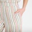 Pantalon large taille &eacute;lastiqu&eacute;e beige femme