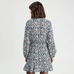 Robe &eacute;vas&eacute;e volant&eacute;e noir femme