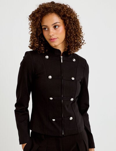 Veste officier noir femme