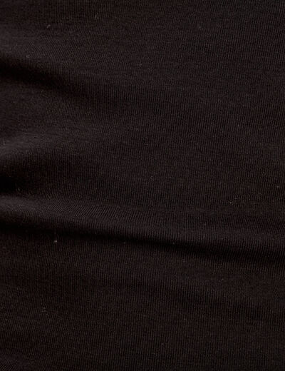 T-shirt manches courtes noir femme