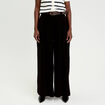 Pantalon large avec ceinture noir femme