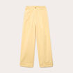 Pantalon large jaune clair femme