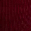 Pull c&ocirc;tel&eacute; col roul&eacute; bordeaux femme