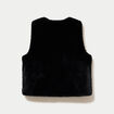 Gilet r&eacute;versible sans manches noir femme