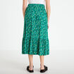 Jupe longue &eacute;vas&eacute;e vert femme