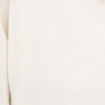 Pull oversize col avec noeud ecru femme