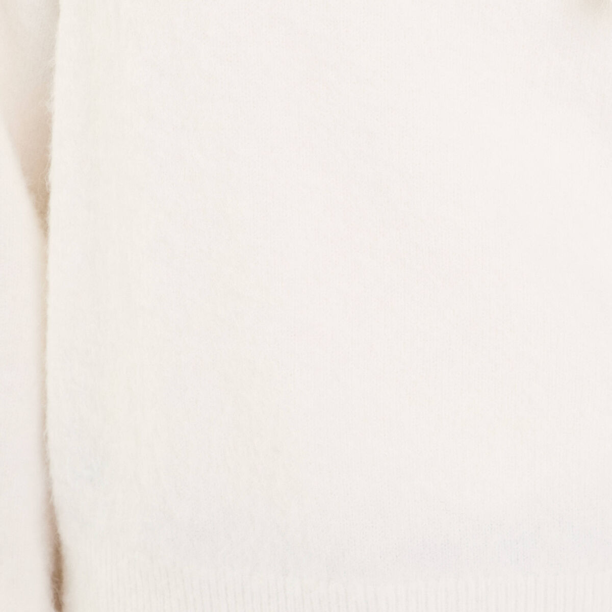 Pull oversize col avec noeud ecru femme
