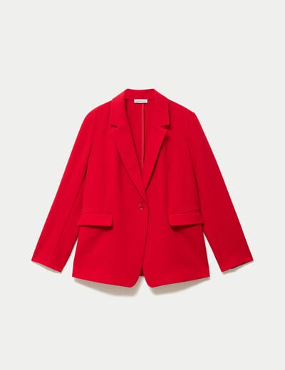 Veste esprit blazer rouge femme