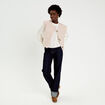Gilet sans manches effet polaire ecru femme