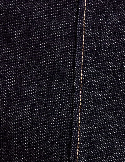 Gilet cintr&eacute; sans manches en jean denim brut femme