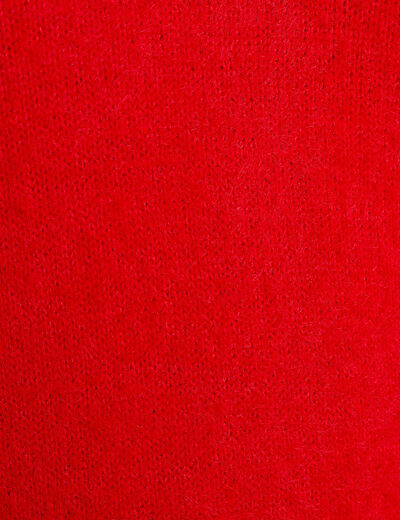 Pull d&eacute;tails coeur rouge femme