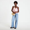 D&eacute;bardeur d&eacute;tail bijou rose clair femme