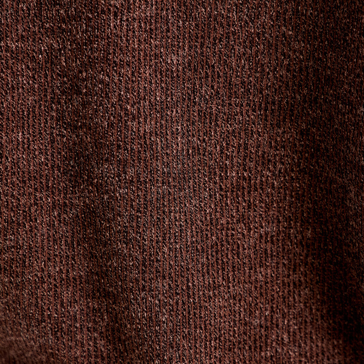 Top bi-mati&egrave;re dentelle col rond marron fonc&eacute; femme
