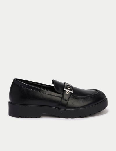 Mocassins noir femme
