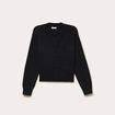 Gilet boutons coeur noir femme