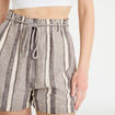 Short regular contenant du lin blanc femme