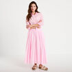Jupe longue &eacute;vas&eacute;e rose clair femme