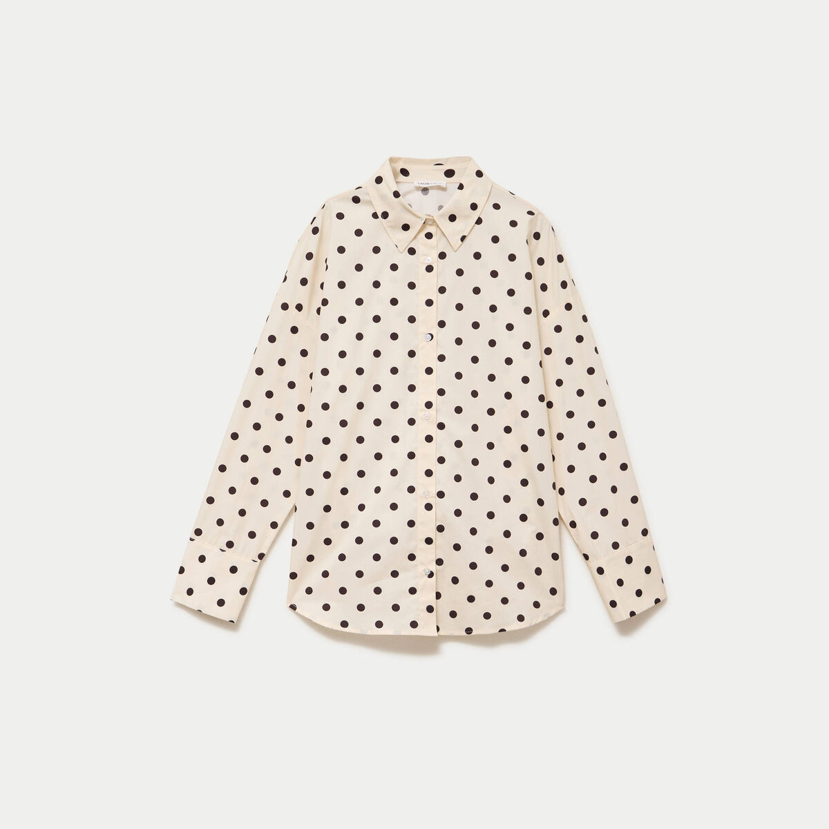 Chemise oversize manches longues blanc femme