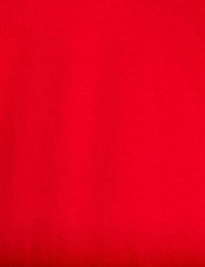 T-shirt col v manches courtes rouge femme