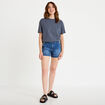 Short en jean denim double stone femme