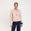 Veste effet polaire beige femme