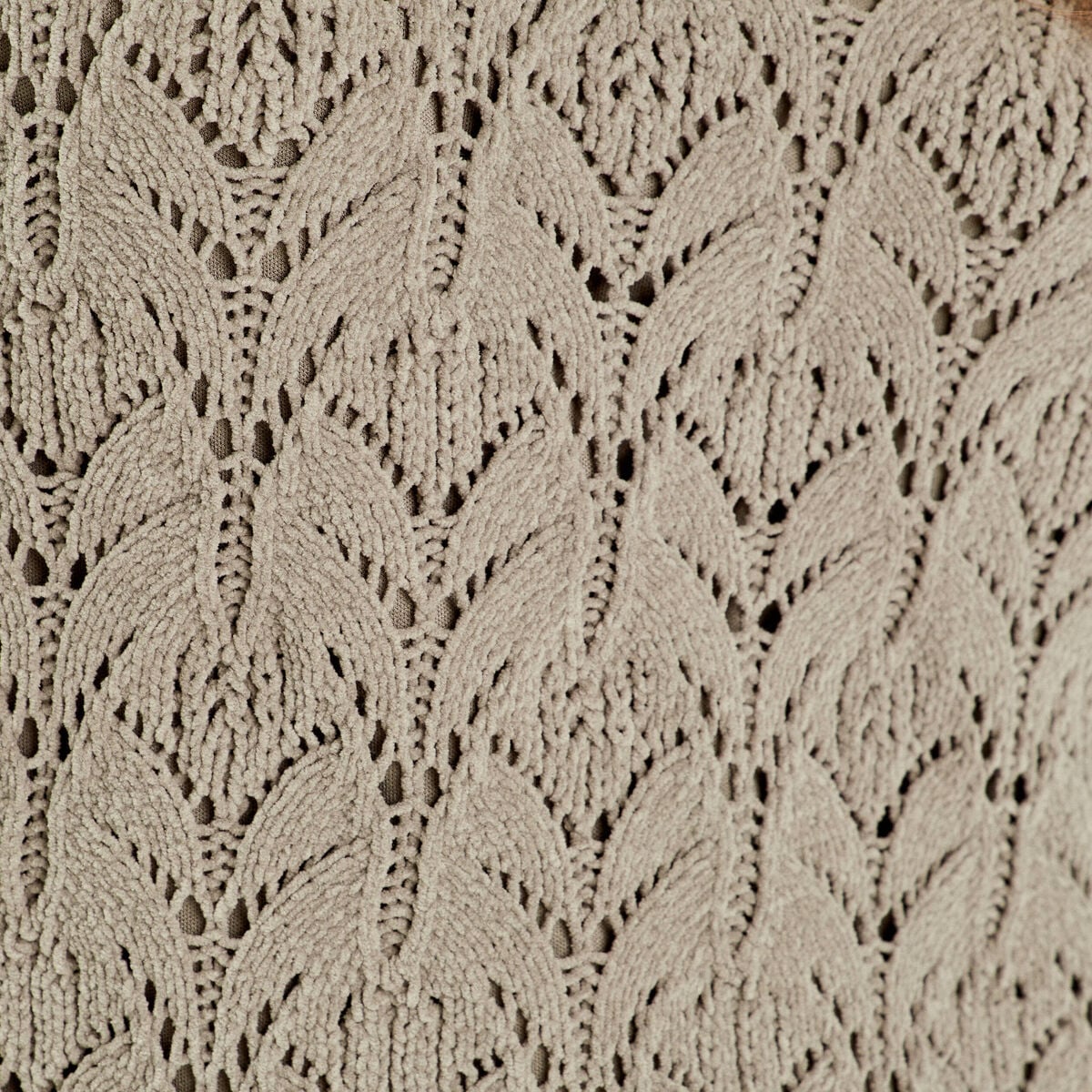 Robe tricot &eacute;vas&eacute;e ajour&eacute;e vert kaki femme