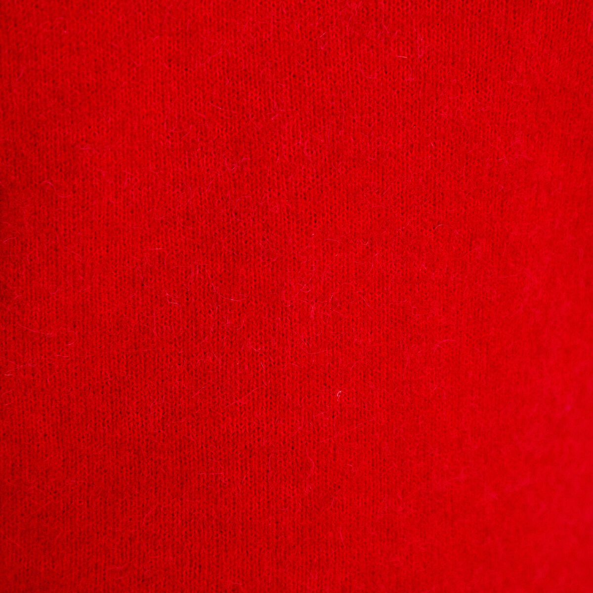Pull avec col en V rouge femme