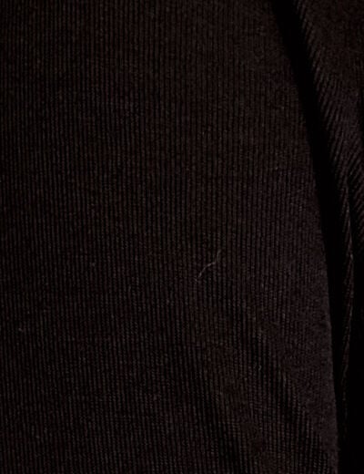 T-shirt ajust&eacute; col rond manches longues noir femme
