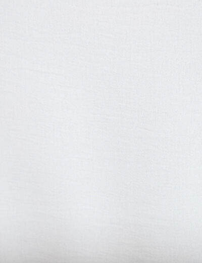 Chemise col montant manches longues ecru femme