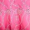 Blouse broderie anglaise rose fushia femme