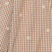 Blouse vichy brod&eacute;e blanc femme