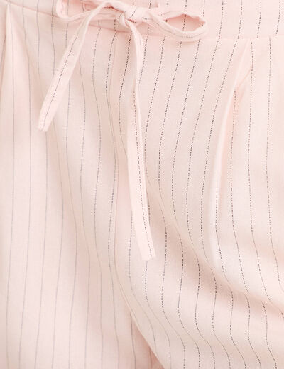 Pantalon large rose femme