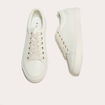 Baskets &agrave; lacets blanc femme