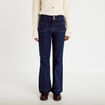 Jean bootcut taille haute denim brut femme