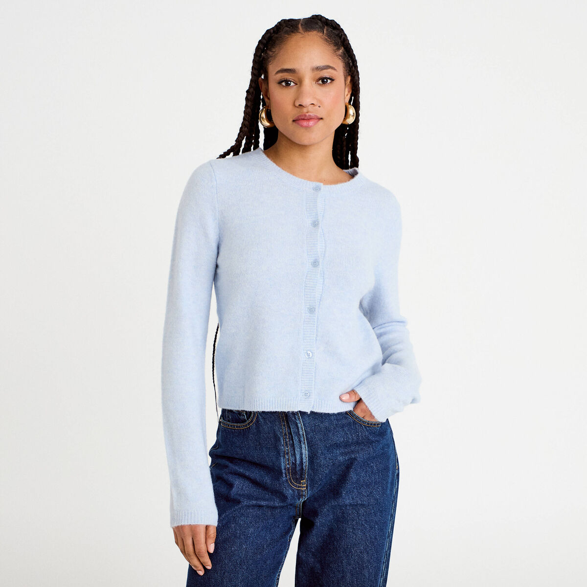 Cardigan Valentino Femme - Taille IT40/US4, Gris-os, Manches Longues, Occasion Bon état