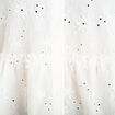 Blouse &agrave; motif en relief ecru femme