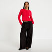 Pantalon bootcut taille standard noir femme