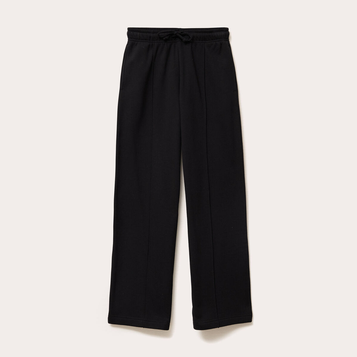 Pantalon large style jogging noir femme