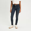 Jeans slim push-up denim blue black femme