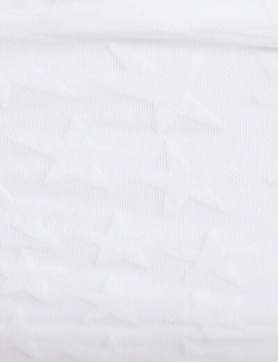 T-shirt ajust&eacute; manches longues blanc femme