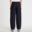 Jean barrel taille haute denim brut femme