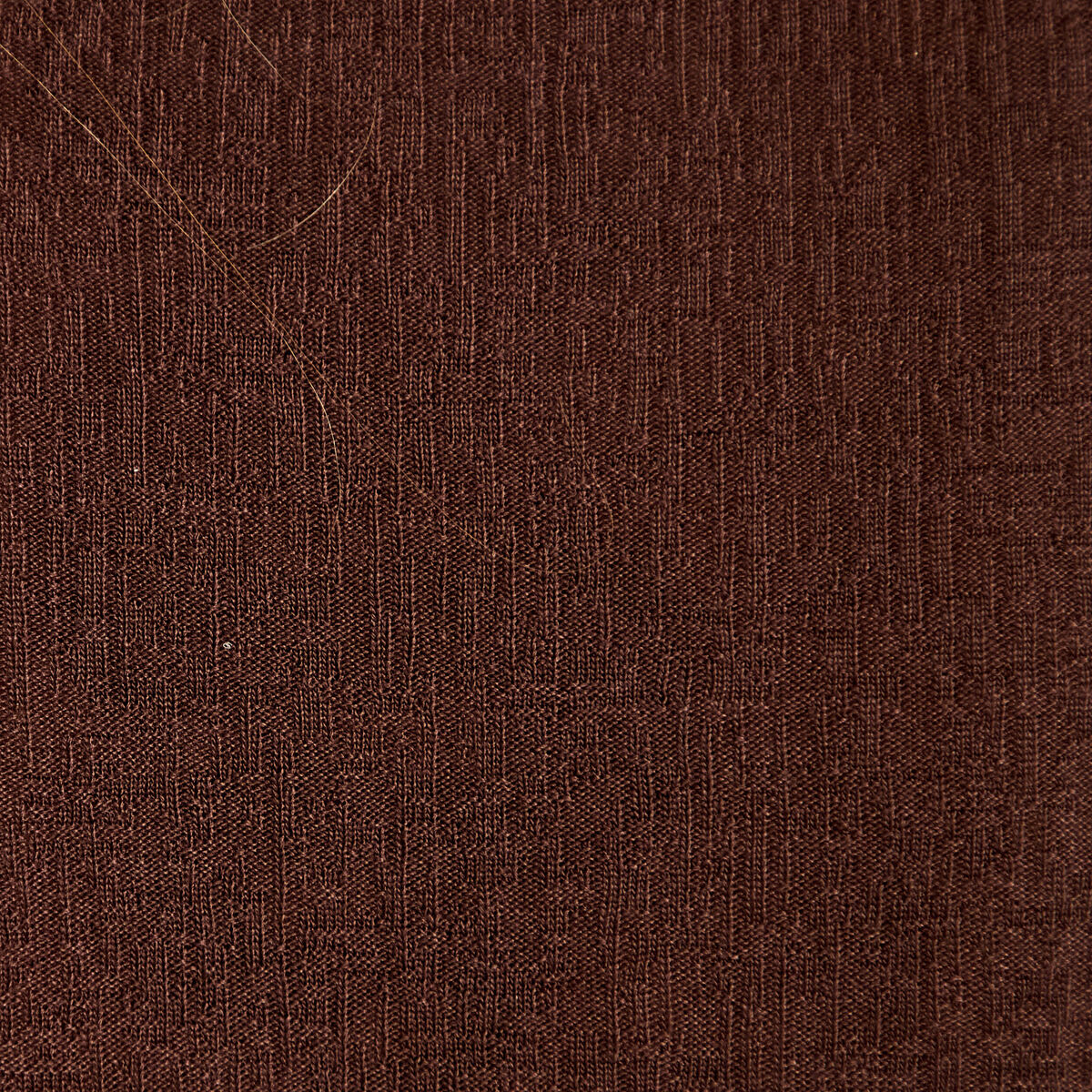 T-shirt manches courtes aspect dentelle marron fonc&eacute; femme
