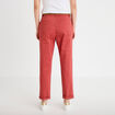 Pantalon chino 7/8&egrave;me vieux rose femme