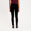 Jean skinny push-up taille standard denim noir femme