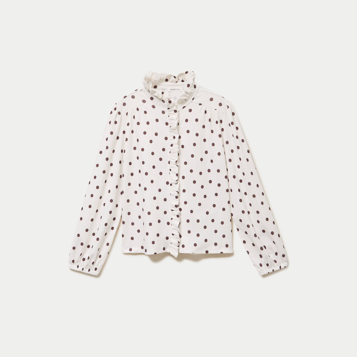 Blouse manches longues blanc femme