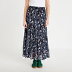 Jupe longue fluide noir femme