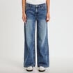 Jean wide leg taille basse denim triple stone femme
