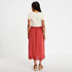 Robe longue &eacute;vas&eacute;e bi-mati&egrave;re brod&eacute;e vieux rose femme