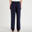 Pantalon large ventre plat bleu marine femme